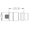 EDM Clamping Accessories: Accessory Type: Spigot; System Compatibility: Erowa ITS; For Use With: Erowa ITS/RHS ITS