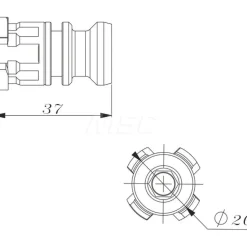 EDM Clamping Accessories: Accessory Type: Spigot; System Compatibility: System 3R; For Use With: System 3R/RHS