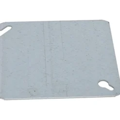 Electrical Box Cover: Steel, 4" Wide