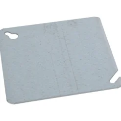 Electrical Box Cover: Steel, 4" Wide