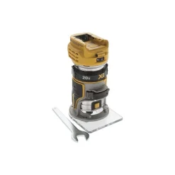 Electric Compact Router: 1/4" Collet, 4.0000" Base Dia, 1.25 hp, 16,000-27,000 RPM