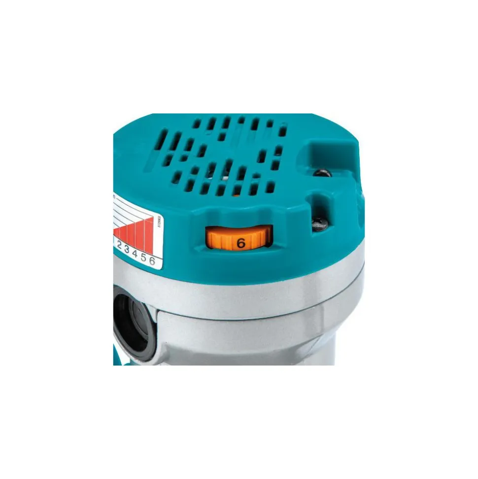 Electric D-Handle Router: 1/2 & 1/4" Collet, 2.25 hp, 8000-24000 RPM