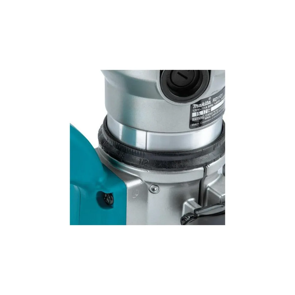 Electric D-Handle Router: 1/2 & 1/4" Collet, 2.25 hp, 8000-24000 RPM
