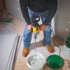 Electric Drill: 1/2" Keyed Chuck, Spade, 550 RPM
