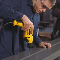 Electric Drill: 3/8" Keyless Chuck, Pistol Grip, 2,500 RPM