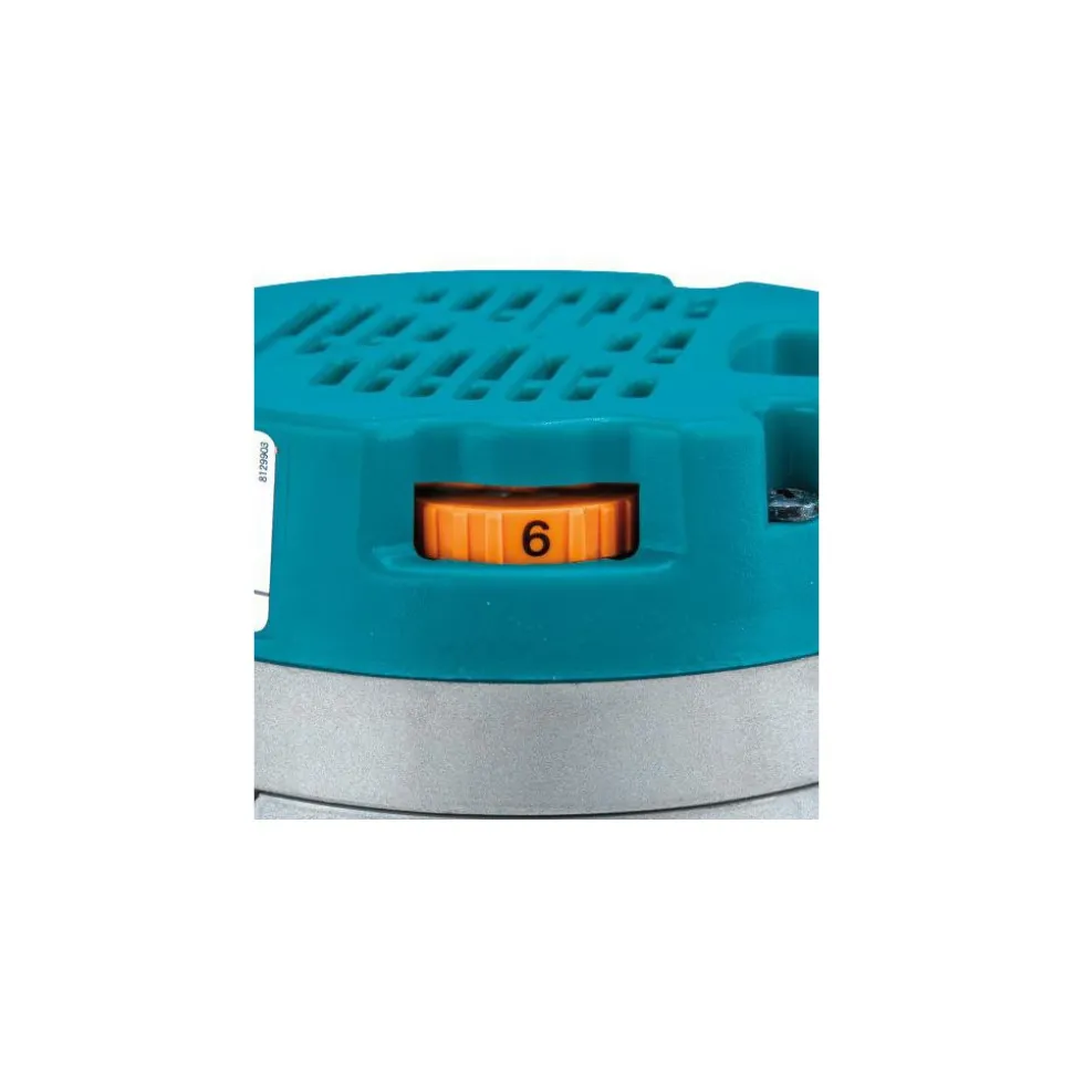 Electric Fixed Base Router: 1/2 & 1/4" Collet, 2.25 hp, 8000-24000 RPM