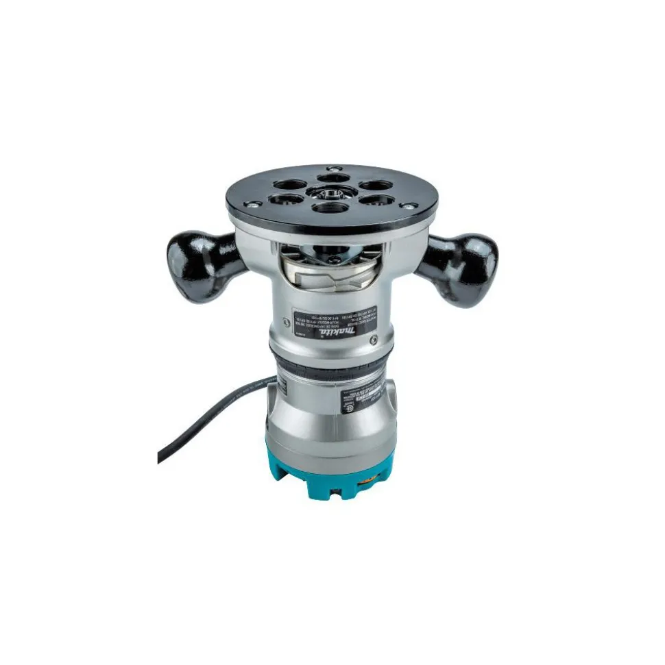 Electric Fixed Base Router: 1/2 & 1/4" Collet, 2.25 hp, 8000-24000 RPM