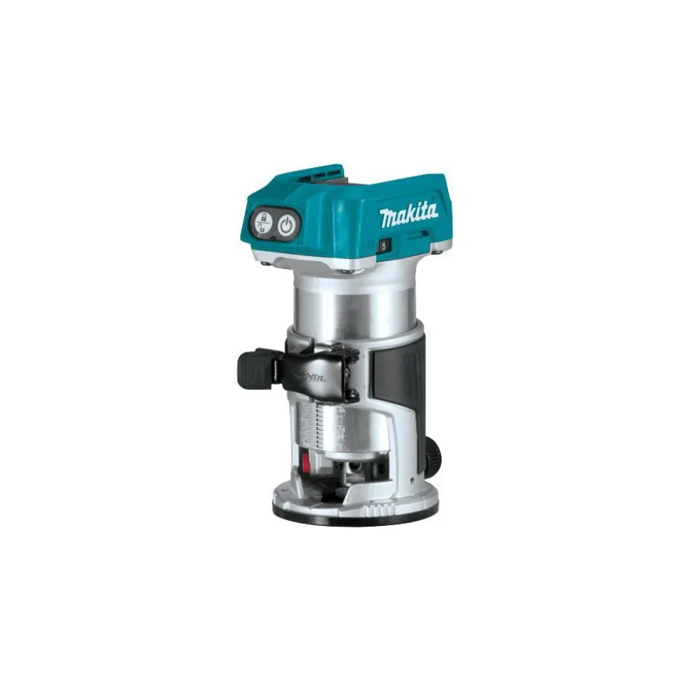 Electric Fixed Base Router: 1/4 & 3/8" Collet, 1.25 hp, 30000 RPM