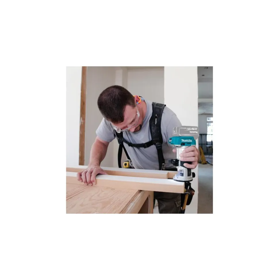 Electric Fixed Base Router: 1/4 & 3/8" Collet, 1.25 hp, 30000 RPM