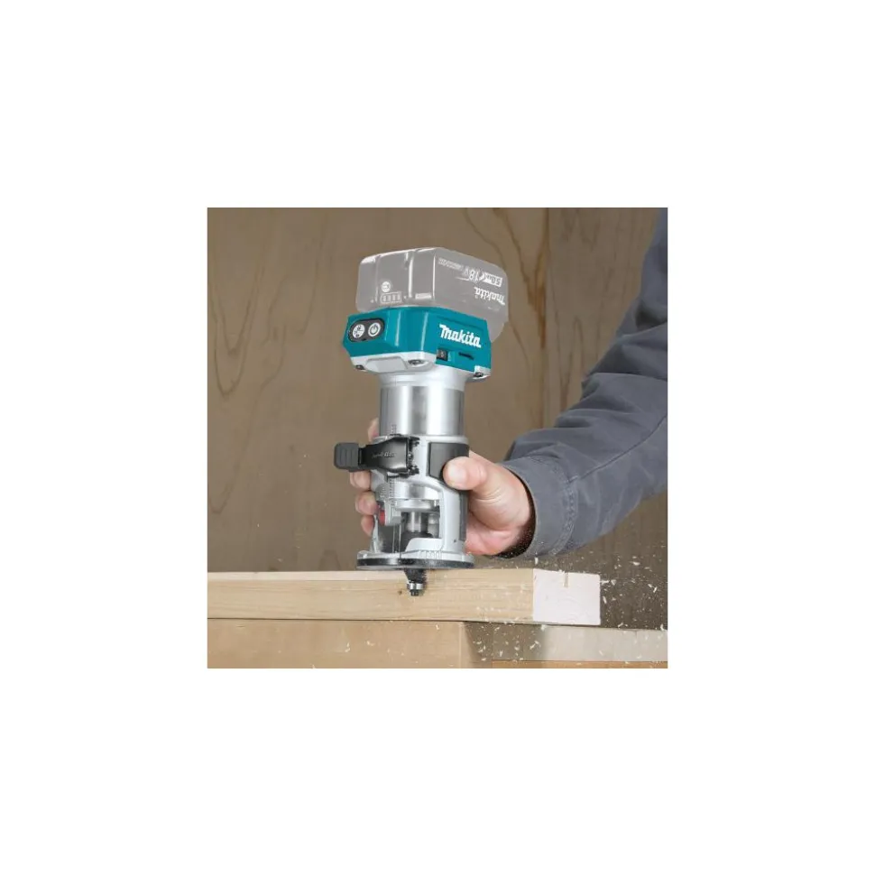 Electric Fixed Base Router: 1/4 & 3/8" Collet, 1.25 hp, 30000 RPM