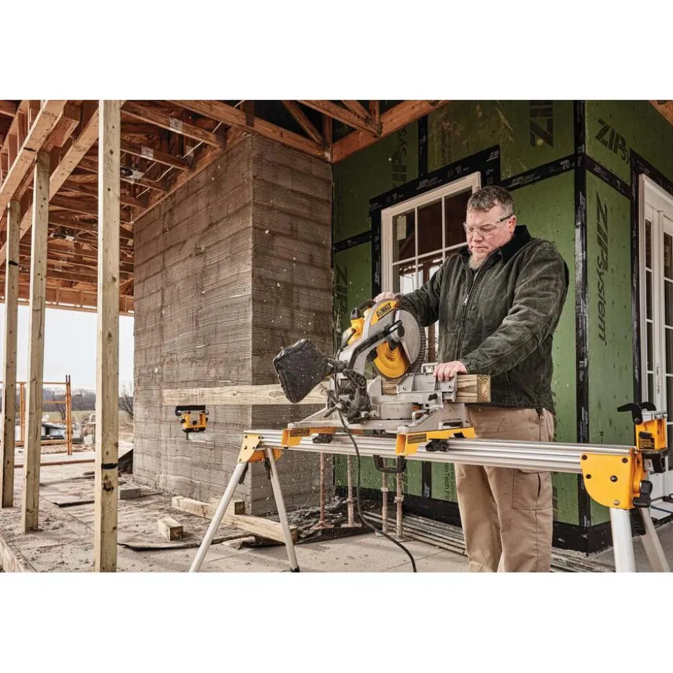 Electric Miter Saw: 12" Blade, 5/8 or 1" Arbor