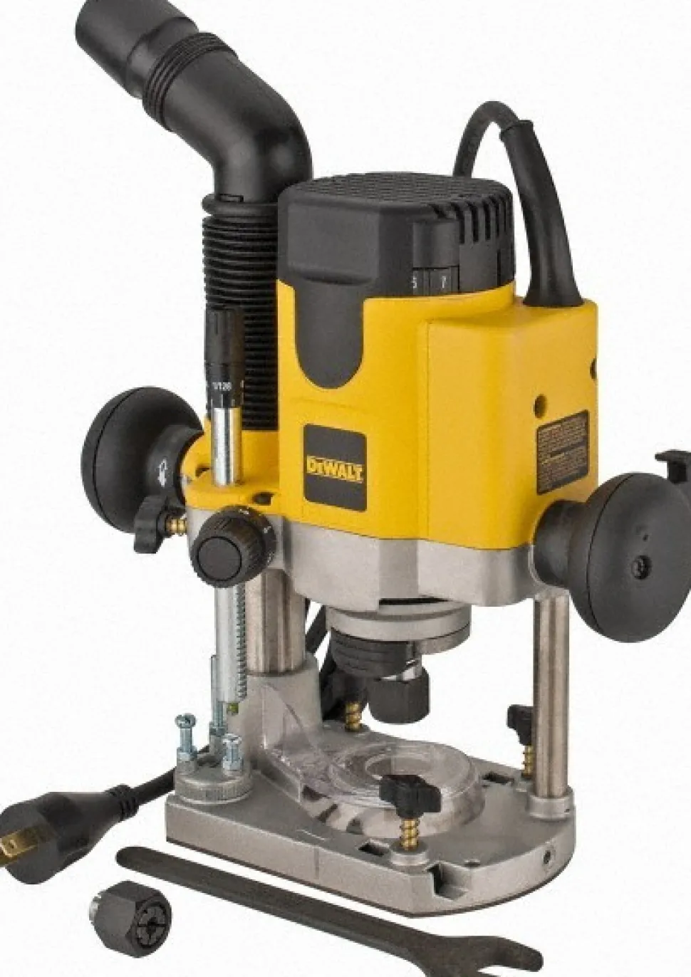 Electric Plunge Base Router: 1/2 & 1/4" Collet, 2 hp, 8000-24000 RPM