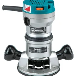 Electric Plunge Base Router: 1/2 & 1/4" Collet, 2.25 hp