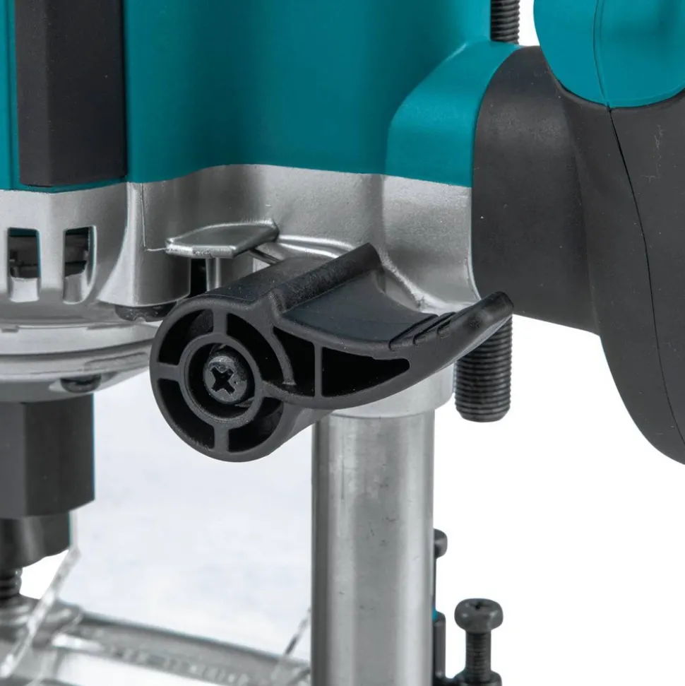 Electric Plunge Base Router: 1/2 & 1/4" Collet, 3.25 hp