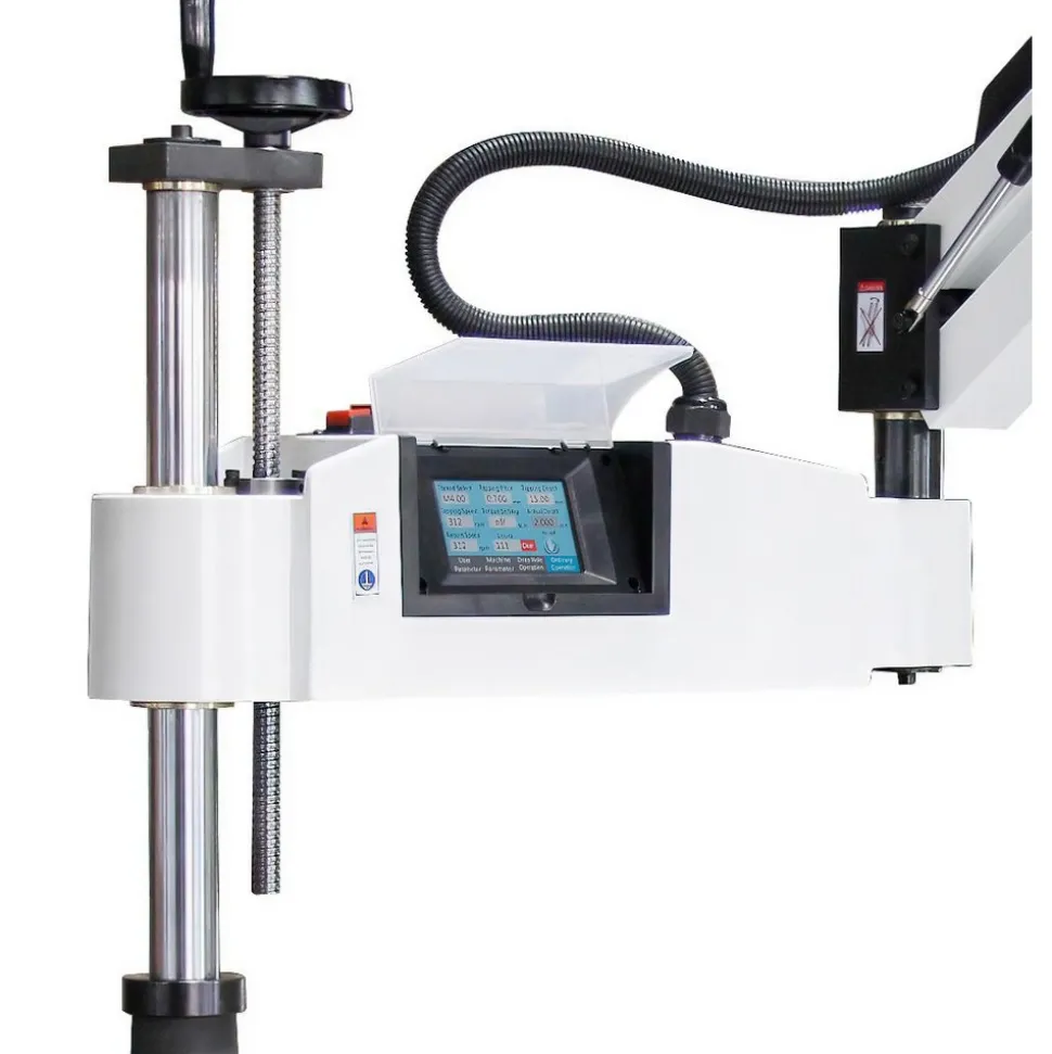 Electric Tapping Arms: Maximum Tapping Capacity in Aluminum (Inch): 3/4; Maximum Tapping Capacity in Mild Steel (Inch): 5/8; Maximum Tapping Capacity in Steel (Inch): 7/16; Arm Reach (Inch): 47