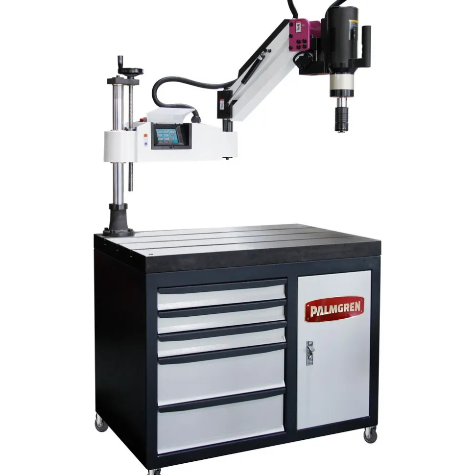 Electric Tapping Arms: Maximum Tapping Capacity in Aluminum (Inch): 3/4; Maximum Tapping Capacity in Mild Steel (Inch): 5/8; Maximum Tapping Capacity in Steel (Inch): 7/16; Arm Reach (Inch): 47