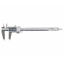 Electronic Caliper: 200.00 mm, 8", 0.01 mm, 0.0005" Resolution, +/-0.02 mm, +/-0.0010" Accuracy, Stainless Steel