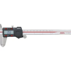 Electronic Caliper: 150.00 mm, 6", 0.0100 mm, 0.0005" Resolution, +/-0.02 mm, +/-0.0010" Accuracy, Calibrated, Stainless Steel