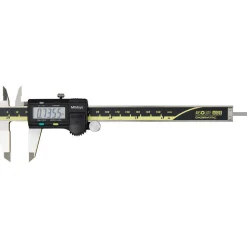Electronic Caliper: 150.00 mm, 6", 0.01 mm, 0.0005" Resolution, +/-0.02 mm, +/-0.0010" Accuracy, Data Output, Stainless Steel