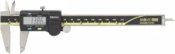 Electronic Caliper: 150.00 mm, 6", 0.01 mm, 0.0005" Resolution, +/-0.02 mm, +/-0.0010" Accuracy, Data Output, Stainless Steel
