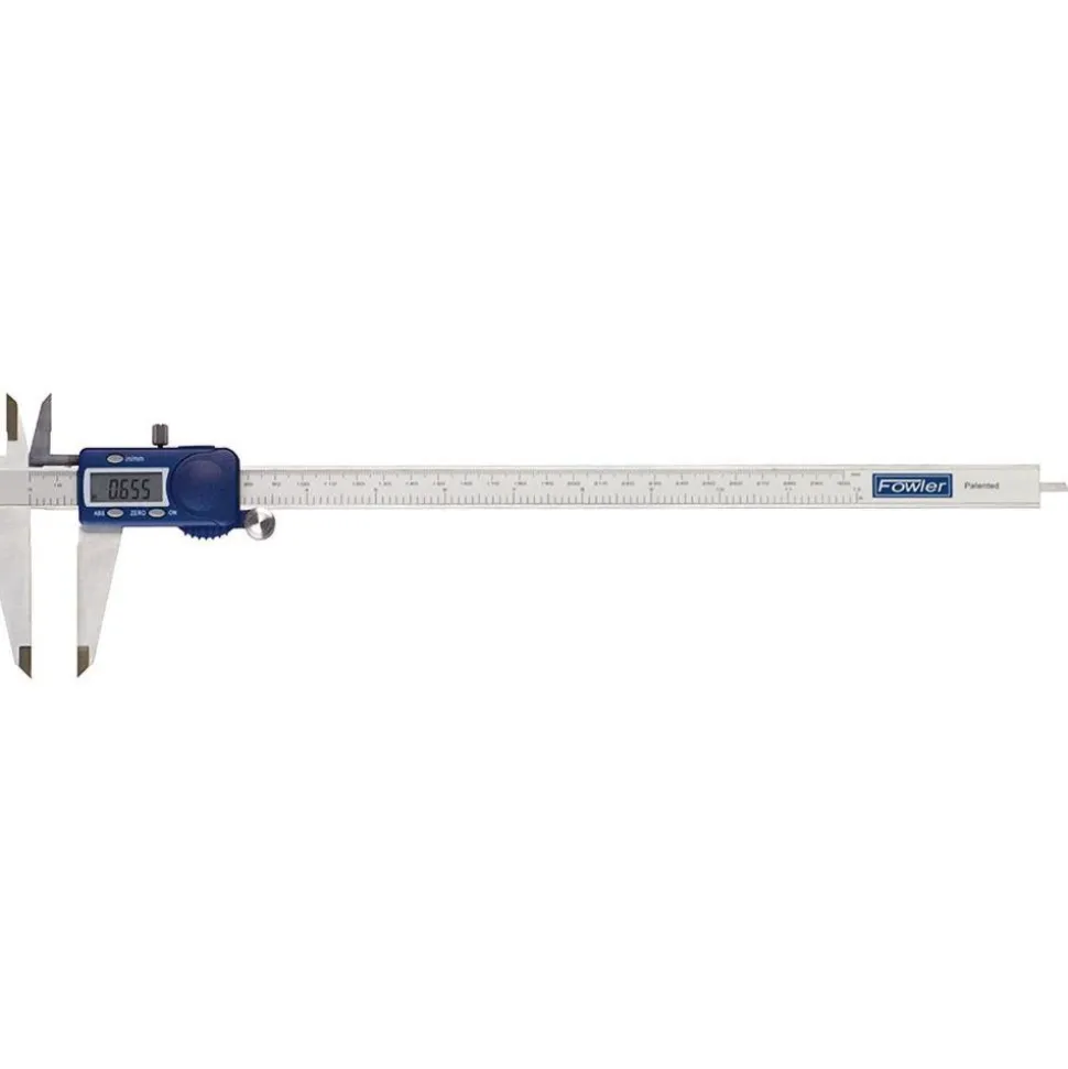Electronic Caliper: 300.00 mm, 12", 0.01 mm, 0.0005" Resolution, +/-0.04 mm, +/-0.0016" Accuracy, Calibrated, Stainless Steel