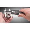 Electronic Caliper: 150.00 mm, 6", 0.01 mm, 0.0005" Resolution, +/-0.02 mm, +/-0.0010" Accuracy, Stainless Steel