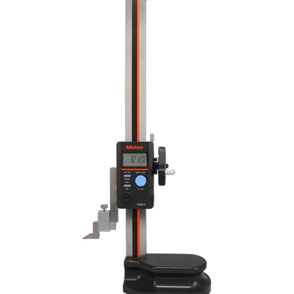 Electronic Height Gage: 12" Max, 0.0100 micron Resolution, 0.001500" Accuracy