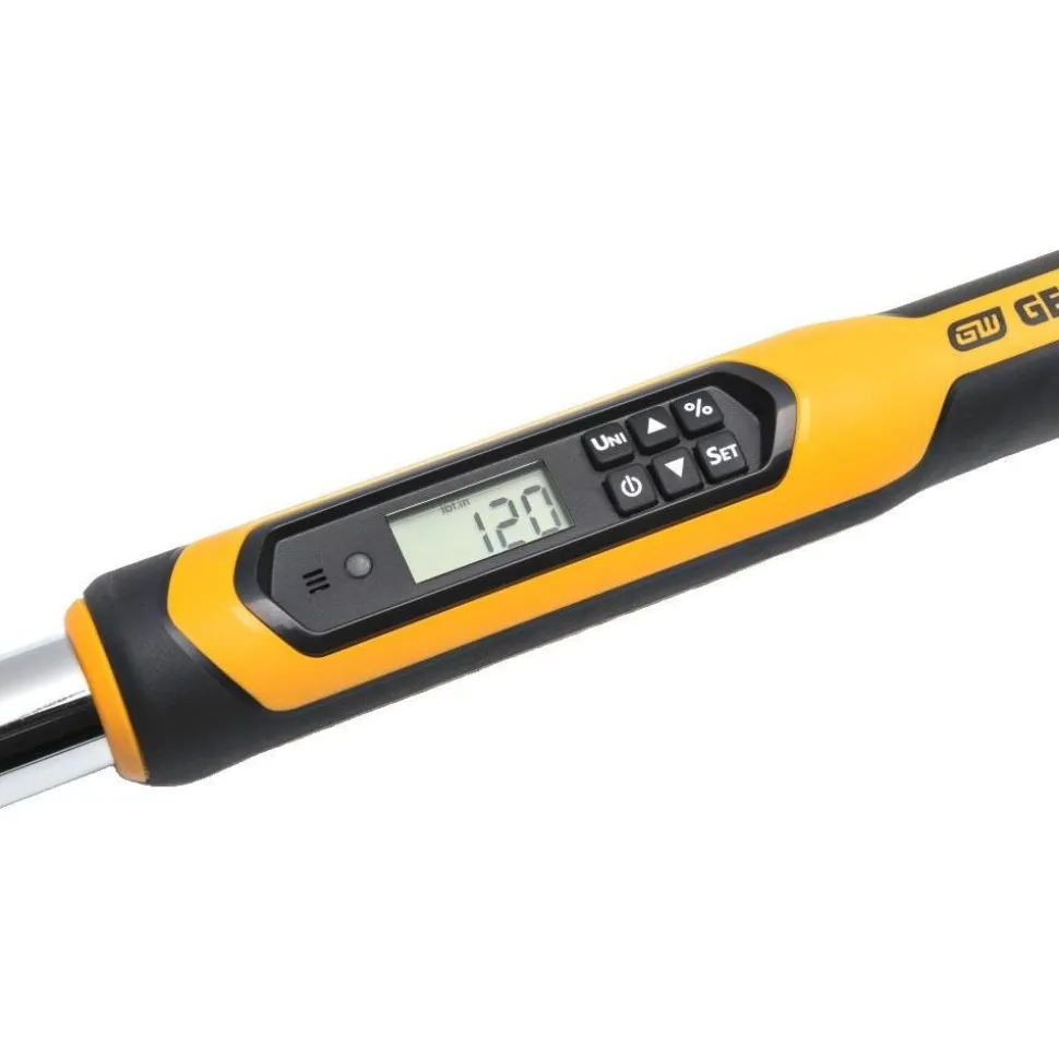 Electronic Torque Wrench: 3/8 in Drive, Square Drive