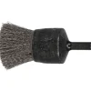 End Brushes: 1" Dia, Stainless Steel, Crimped Wire