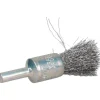 End Brushes: 1/2" Dia, Steel, Crimped Wire