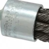 End Brushes: 3/4" Dia, Steel, Knotted Wire