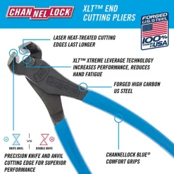 End Cutting Plier: 7-1/2" OAL