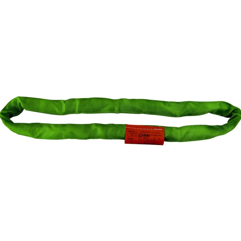 Endless Round Sling: 6' Long, 5300 lb Vertical Capacity, 4200 lb Choker Capacity