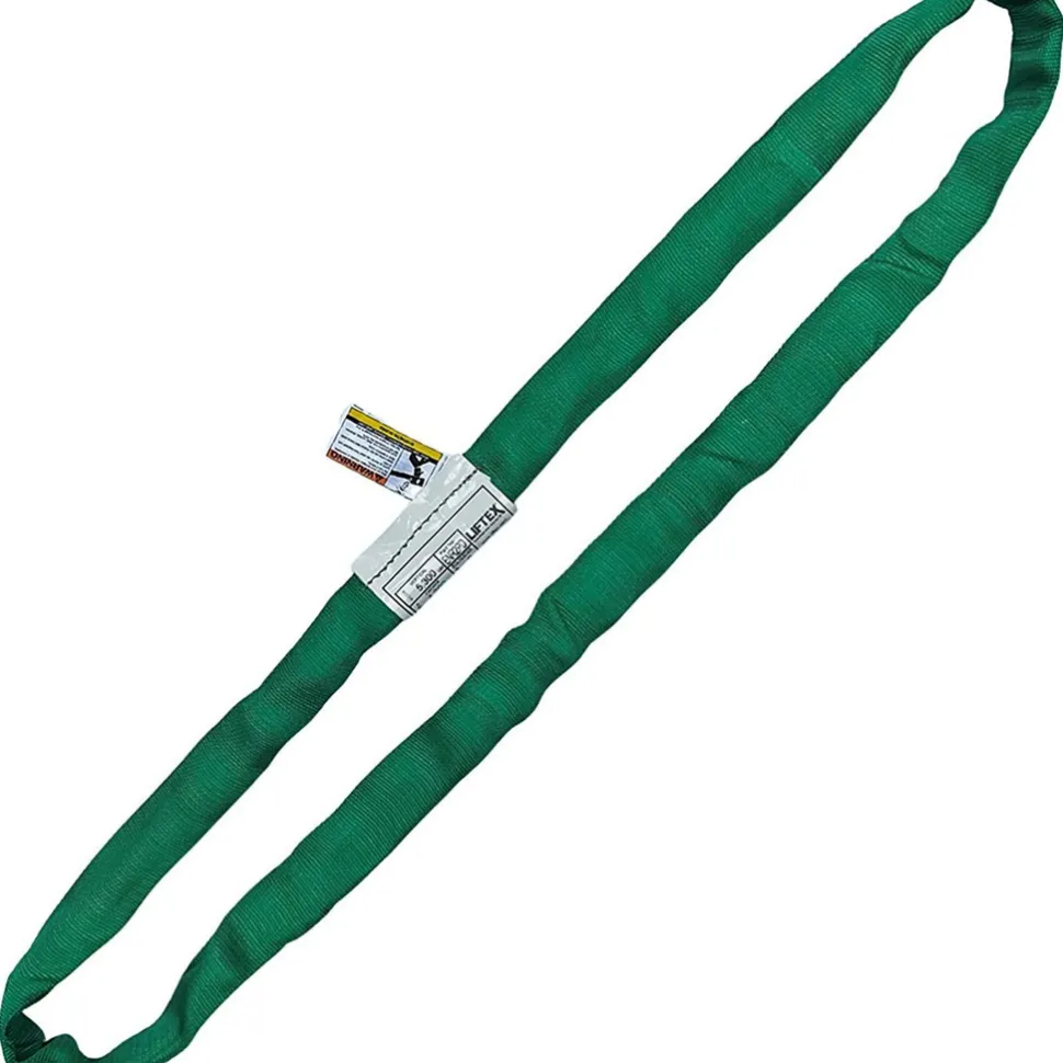 Endless Round Sling: 6' Long, 5300 lb Vertical Capacity, 4200 lb Choker Capacity
