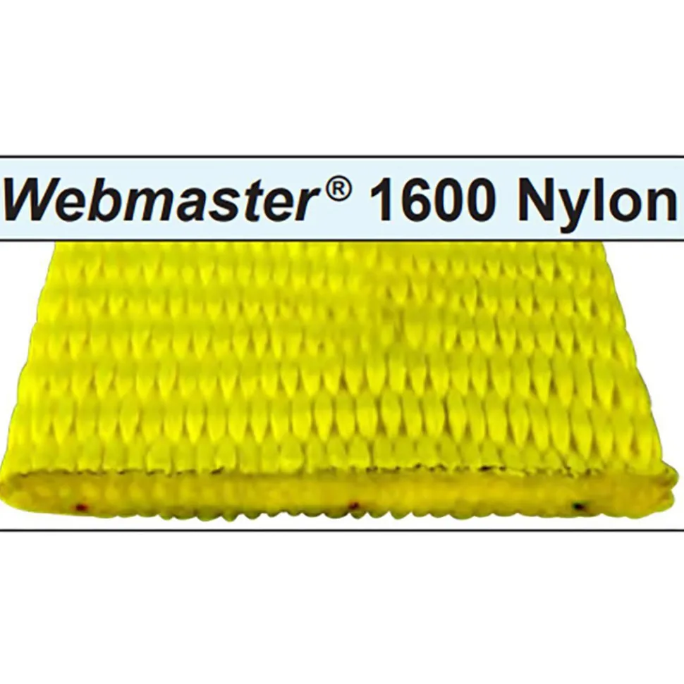 Endless, Type 5 Web Sling: 3' Long, 1" Wide, 3200 lb Vertical Capacity, Nylon
