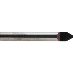 Engraving Cutter: 60 °, 1/4" Dia, Conical Point, Solid Carbide