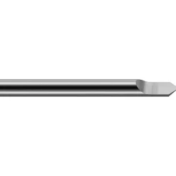 Engraving Cutter: 60 °, 1/8" Dia, Pointed, Solid Carbide