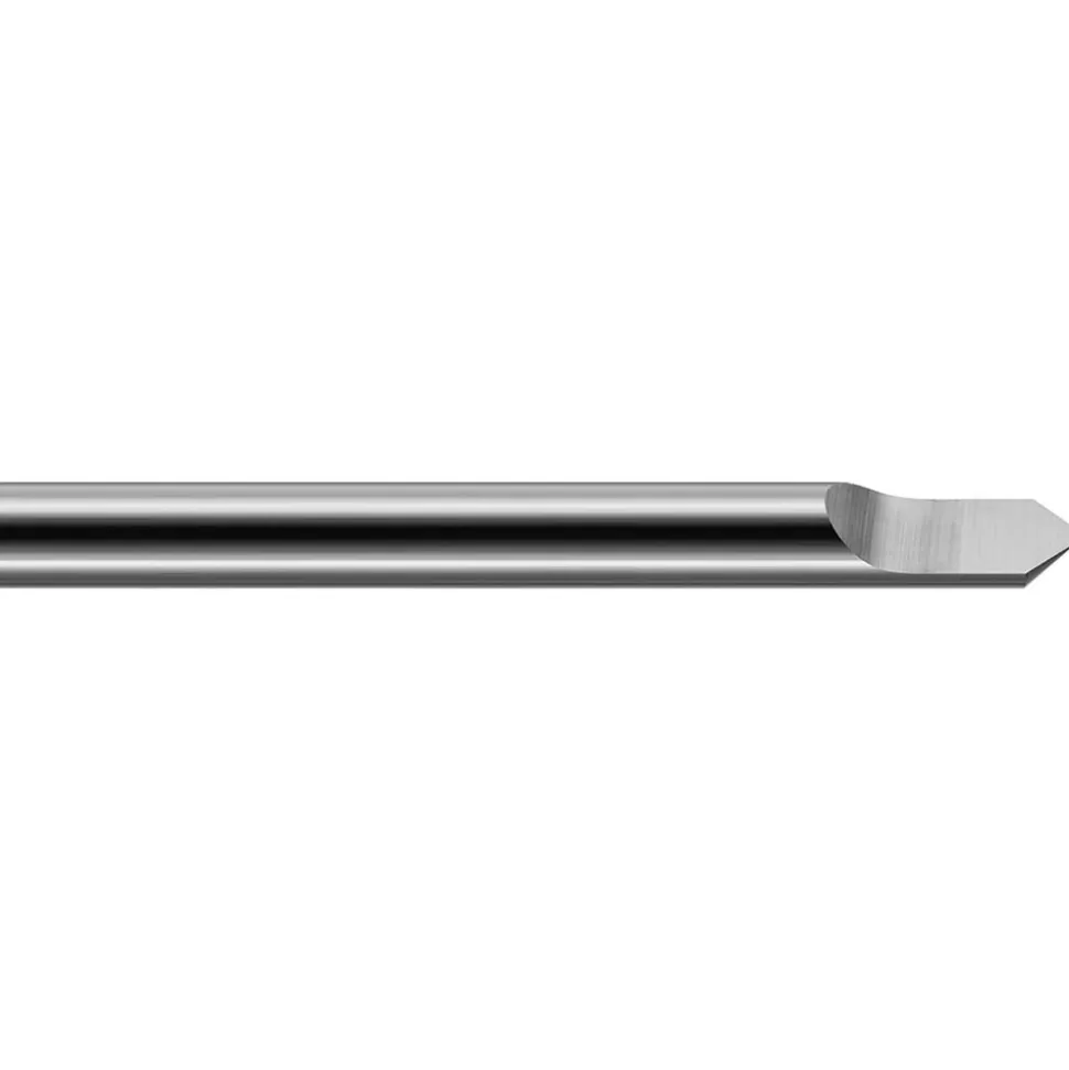 Engraving Cutter: 60 °, 1/8" Dia, Pointed, Solid Carbide