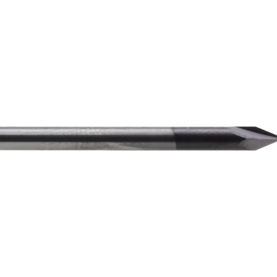 Engraving Cutter: 45 °, 1/8" Dia, Pointed, Solid Carbide