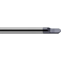 Engraving Cutter: 90 °, 1/4" Dia, Pointed, Solid Carbide