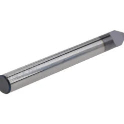 Engraving Cutter: 60 °, 1/4" Dia, Pointed, Solid Carbide