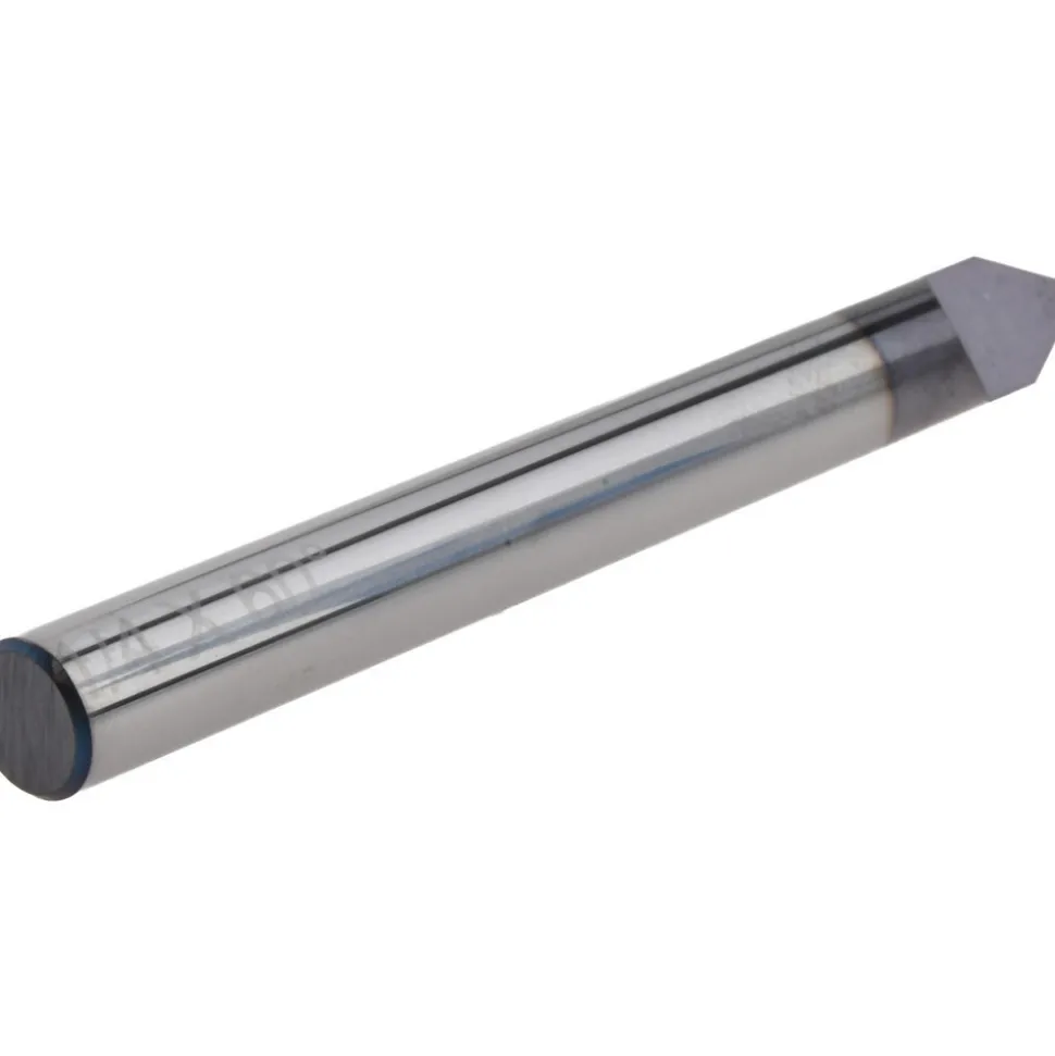 Engraving Cutter: 60 °, 1/4" Dia, Pointed, Solid Carbide