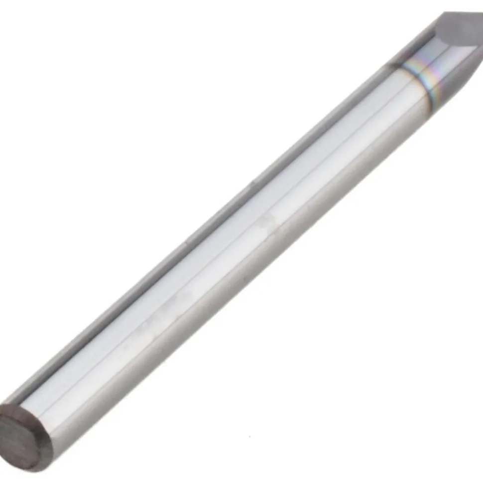 Engraving Cutter: 60 °, 1/8" Dia, Pointed, Solid Carbide