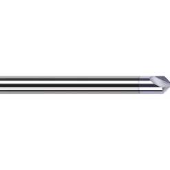 Engraving Cutter: 60 °, 1/4" Dia, Pointed, Solid Carbide