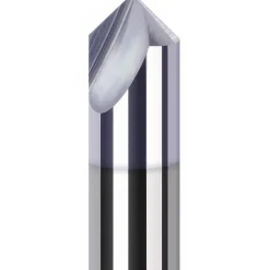 Engraving Cutter: 60 °, 1/4" Dia, Pointed, Solid Carbide