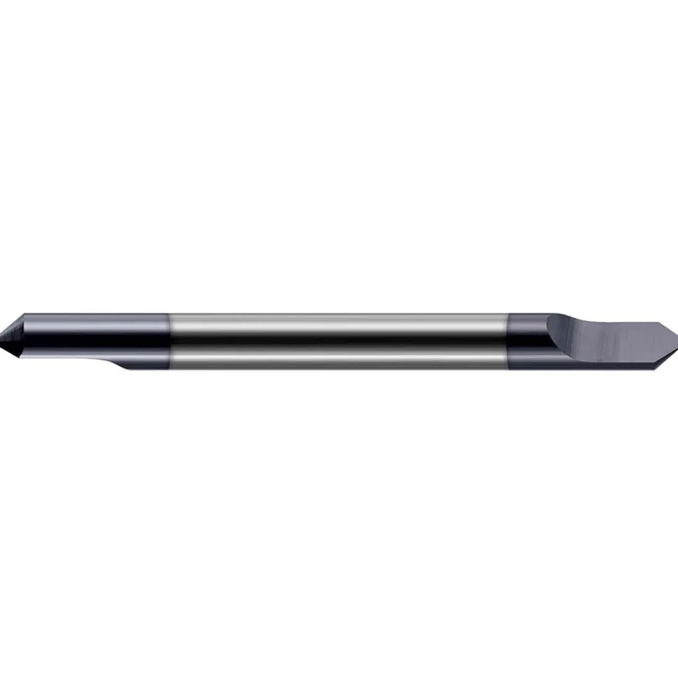 Engraving Cutter: 60 °, 1/8" Dia, Pointed, Solid Carbide