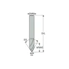 Engraving Cutter: 60 °, 0.008" Dia, 0.008" Tip Dia, Conical Point, Solid Carbide