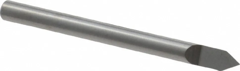 Engraving Cutter: 60 °, 0.005" Dia, 0.005" Tip Dia, Conical Point, Solid Carbide