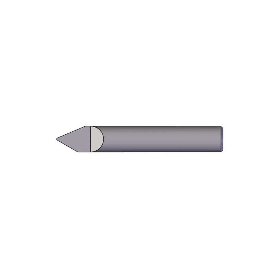 Engraving Cutter: 90 °, 0.005" Dia, 0.005" Tip Dia, Conical Point, Solid Carbide