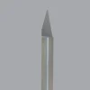 Engraving Cutter: 30 °, 0.01" Dia, 0.01" Tip Dia, Conical Point, Solid Carbide